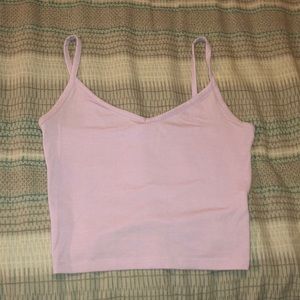 pastel purple crop top